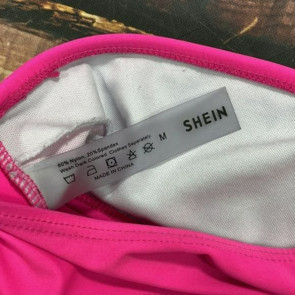 RELISTED One Shoulder Bikini Pink Swim Suit - Picture 9 of 9